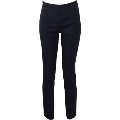 michael kors navy zip pants|Michael Kors cropped trousers.